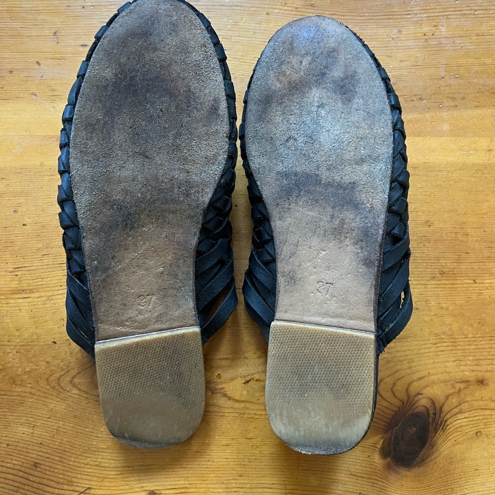 St. Agni Bunto Woven Loafer Mule Slides - Picture 6 of 8